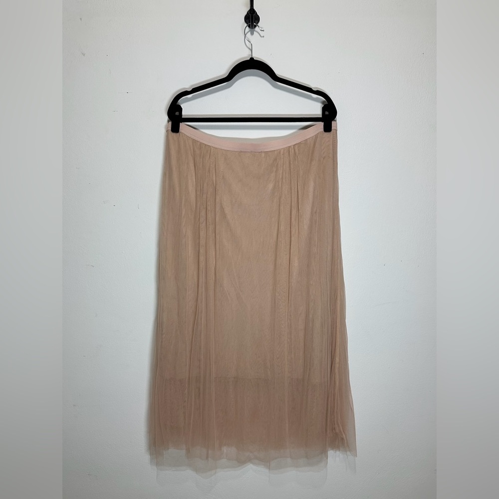 Peruvian Connection Giselle Tulle Skirt in Dusty Rose Pink - Picture 5 of 6